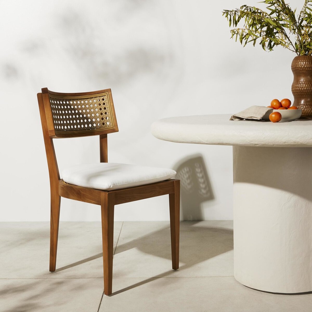 Britt Dining Chair, Natural Teak