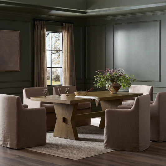 Tiller Dining Table, Solid Oak