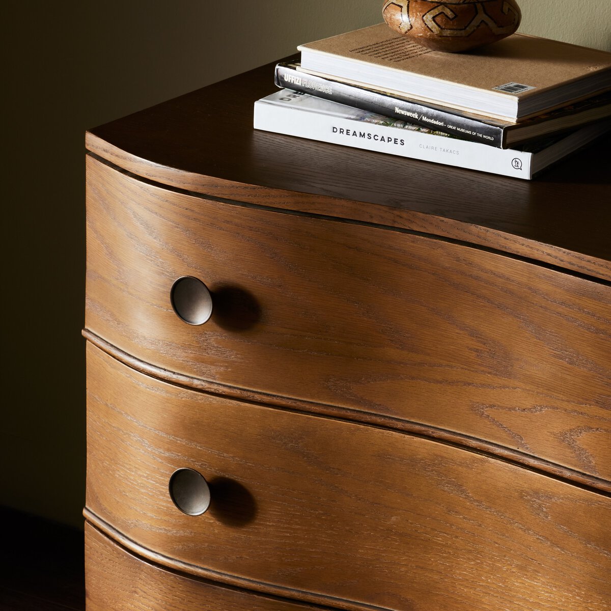 Tigue Solid Oak Nightstand