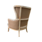 Kirsten Exposed Frame Linen Accent Chair, with Pillow