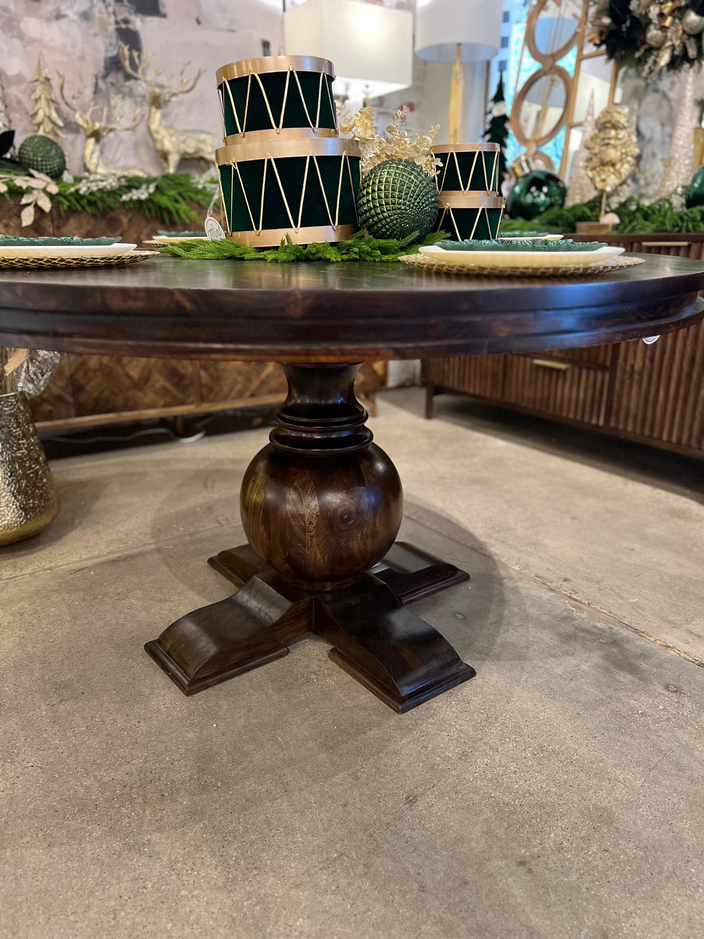 Laken 53" Brown Mango Wood Table