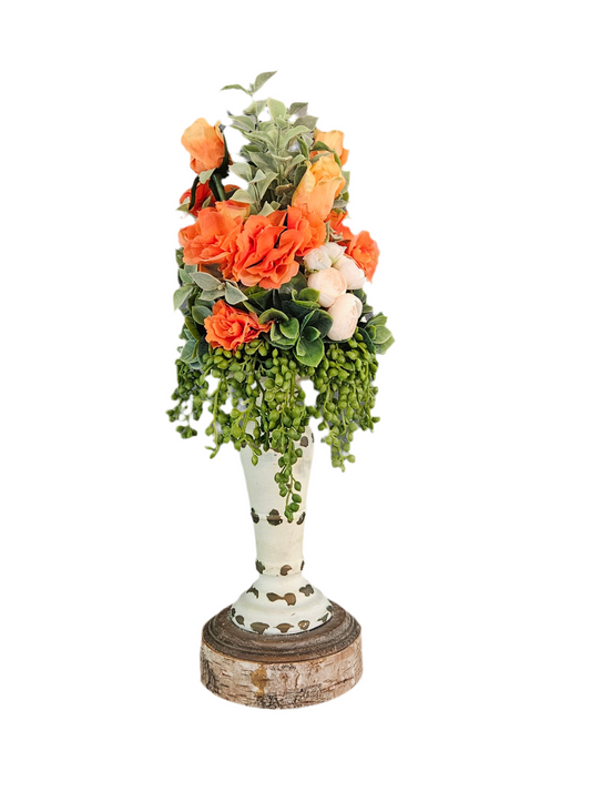 Orange And Cream Candle Topper