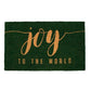 Joy To The World Script Doormat