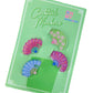 Cocktail markers with fan designs on a green card labeled 'Cocktail Markers' by Oh My Mahjong.