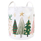 Large Canvas Storage Tote, Assorted Christmas Trees