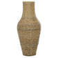 Faux Seagrass Tall Vase, Brown (Various Sizes)