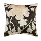 Forest Green Floral Square Pillow