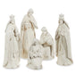 Whitewash Nativity Set