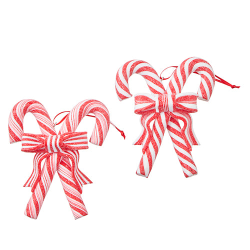 4.5" Peppermint Cane Ornament (Various Styles)