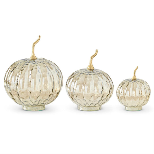 Wavy Glass Pumpkin (Various Sizes)