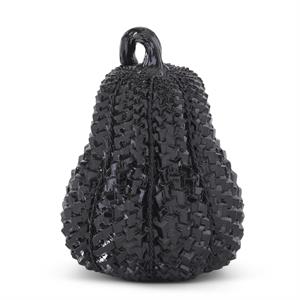 Black Glossy Embossed Pumpkins (Various Styles)