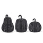 Black Glossy Embossed Pumpkins (Various Styles)