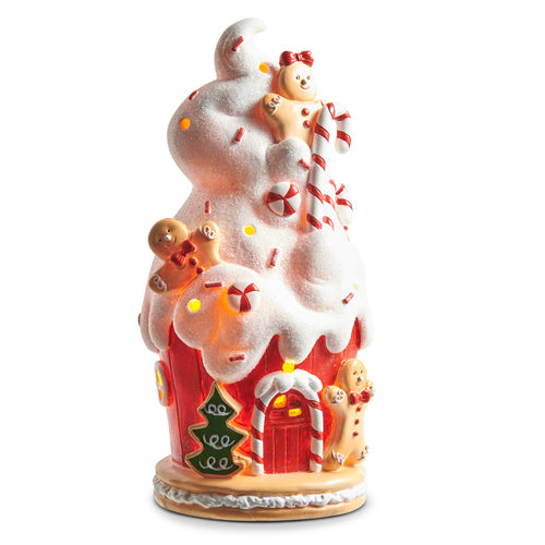 Large Lighted Gingerbread Cupcake House