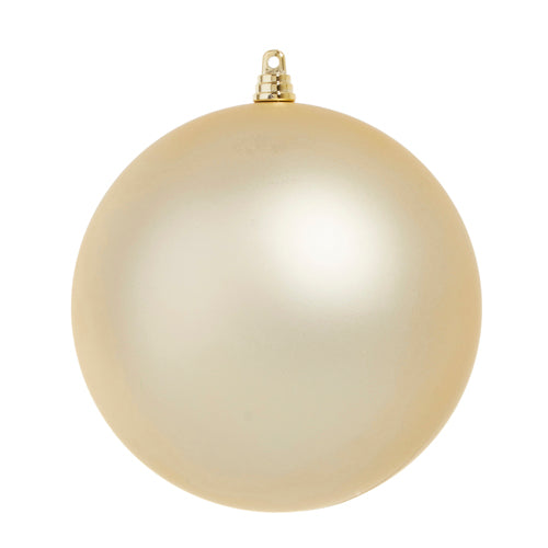 6" Matte Champagne Ball Ornament