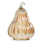 8.75" Glass Pumpkin, Brown/Orange