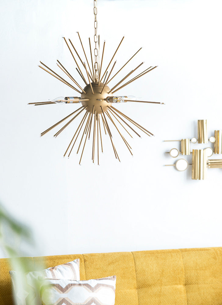 Modern Chic Gold Star Chandelier