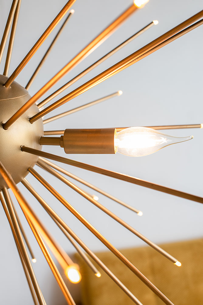 Modern Chic Gold Star Chandelier