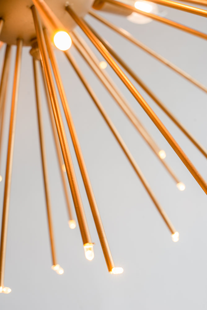 Modern Chic Gold Star Chandelier