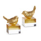 Gold Bird On Two Toned Block (Various Styles)