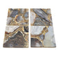 Grey Agate Coaster, Set of 4