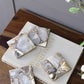 Grey Agate Coaster, Set of 4