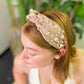 Jeweled Satin Headband, Graceful White