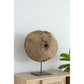 Teak Wood Sphere Sculpture