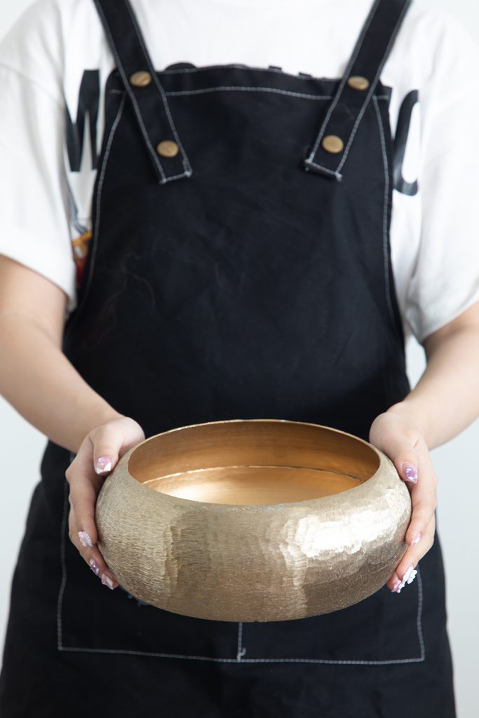 Gold Suede Decorative Bowls (Various Sizes)