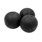 Black Decorative Teak Balls, Set of 3