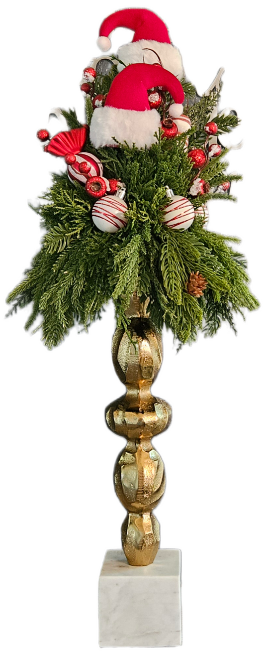 Santa Hat Candle Topper
