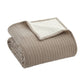 Caden Cotton Muslin Throw, Taupe