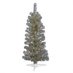 3' Champagne Pre-Lit Fir Tree