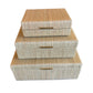 Taupe Woven Seagrass Box, Various Sizes