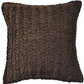 Chocolate Velvet Throw Pillow