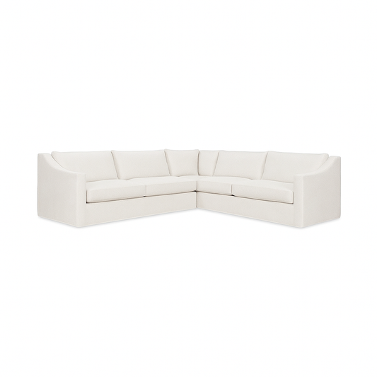 Kipton 2 Piece Sectional Sofa, Ivory