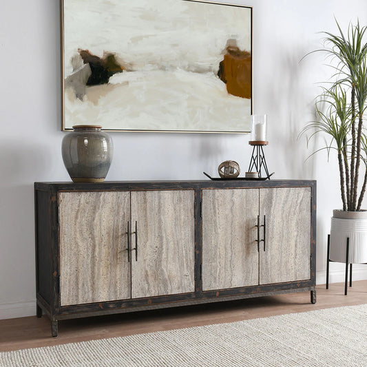 Lisbon Reclaimed Wood Console (4 Door)