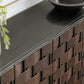 Komo Leather Cabinet