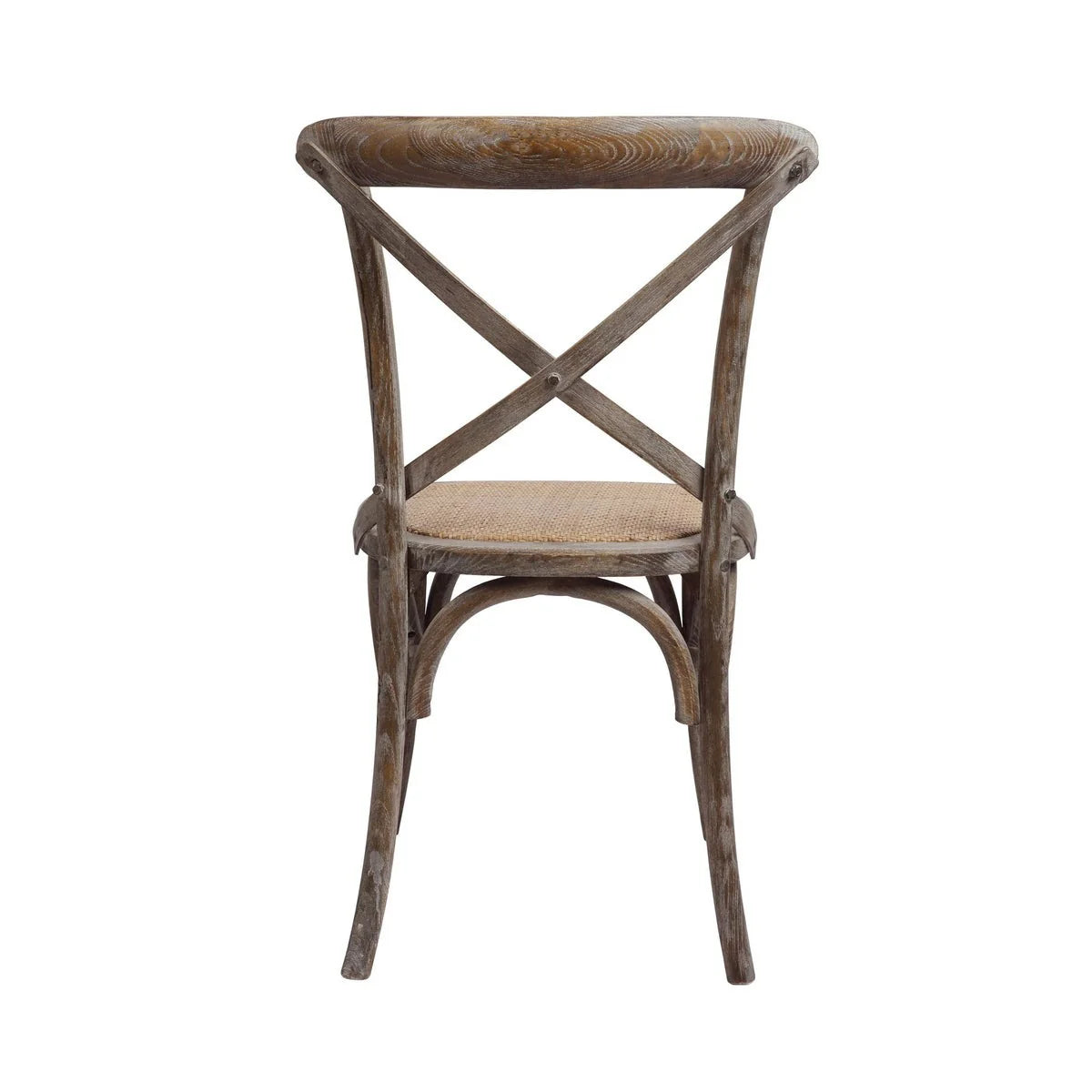 Brody X-Back Side Chair, Brown Wash