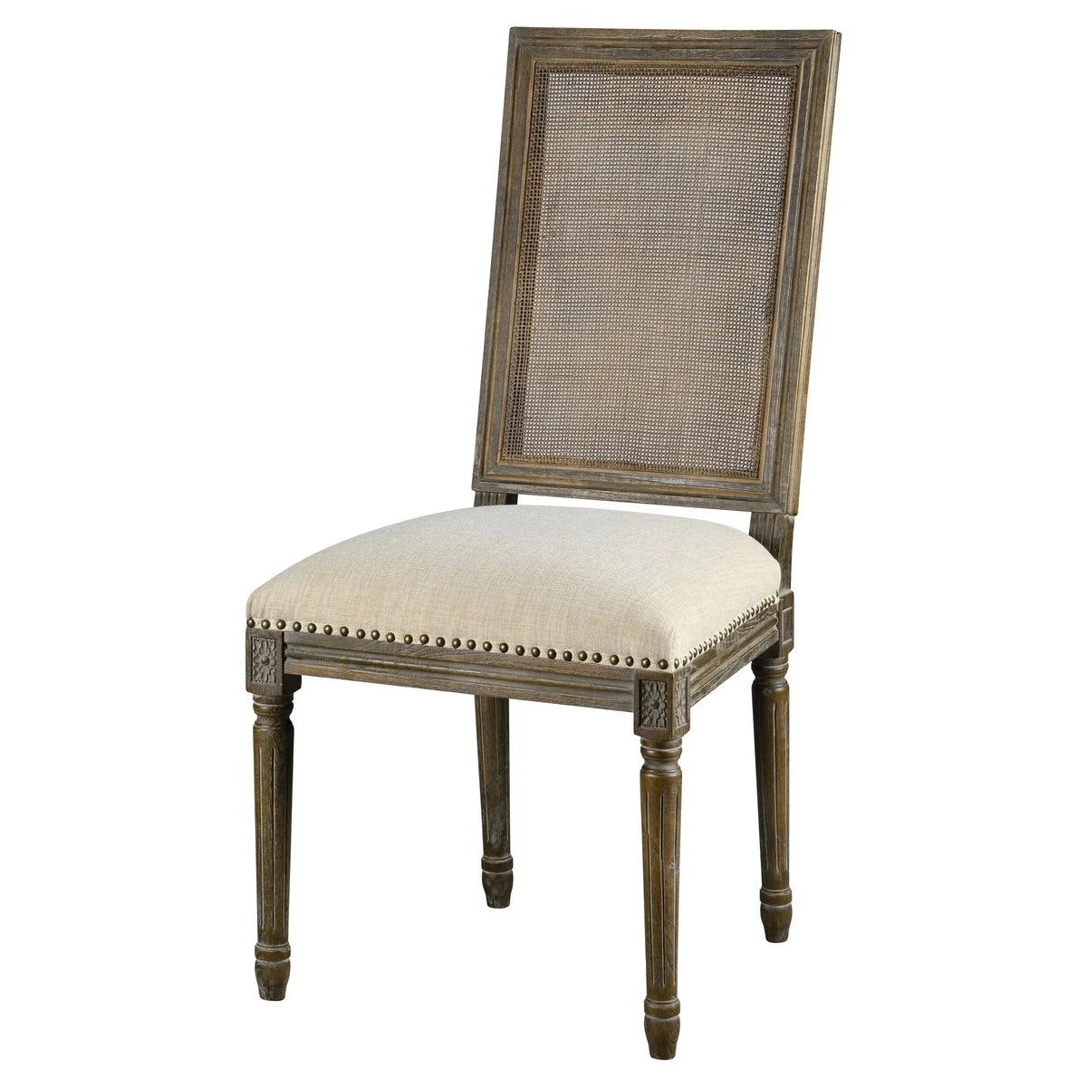 Square Maxwell Dining Chair, French Linen