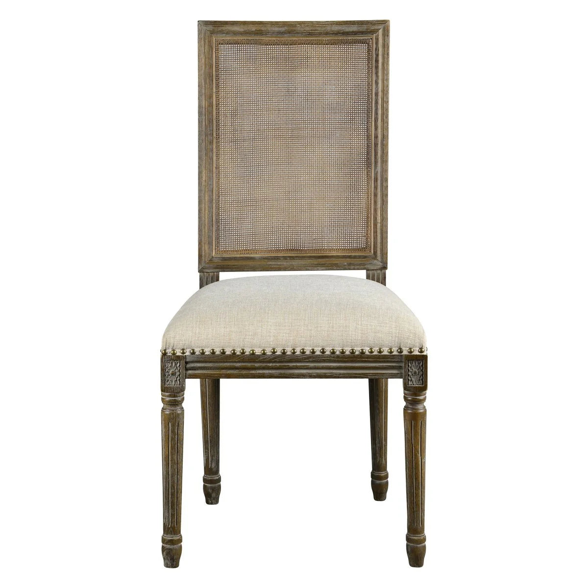 Square Maxwell Dining Chair, French Linen