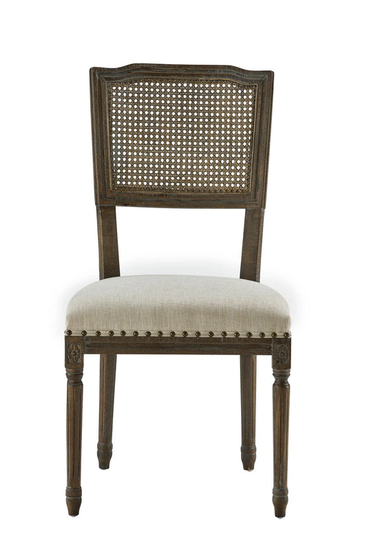 Camille Side Chair, French Linen