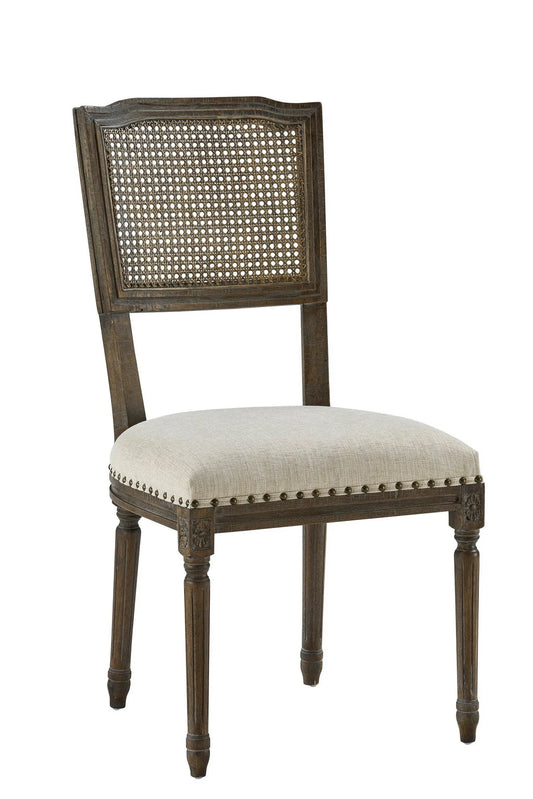 Camille Side Chair, French Linen