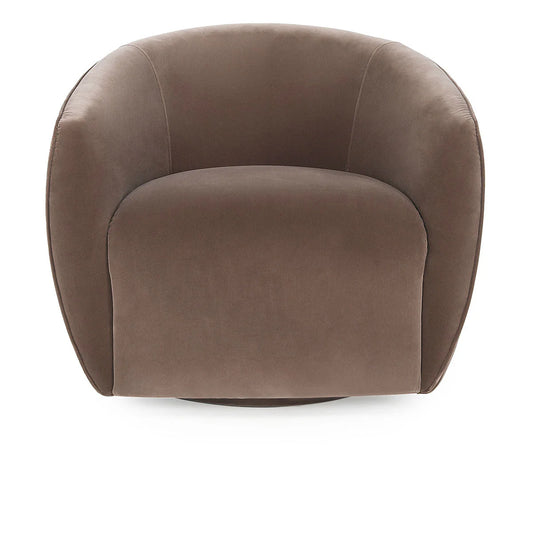 Harper Swivel Accent Chair, Dusty Brown