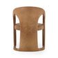 Archie Distressed Leather Dining Chair, Maple Brown