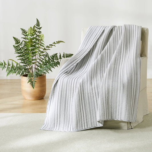 Bondi Stripe Quilted Throw Blanket