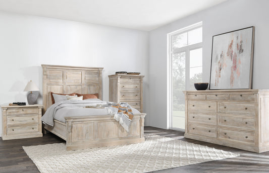 Adelaide Solid Wood King Bed, Natural