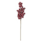 24" Red Glittered Rosehip Stem