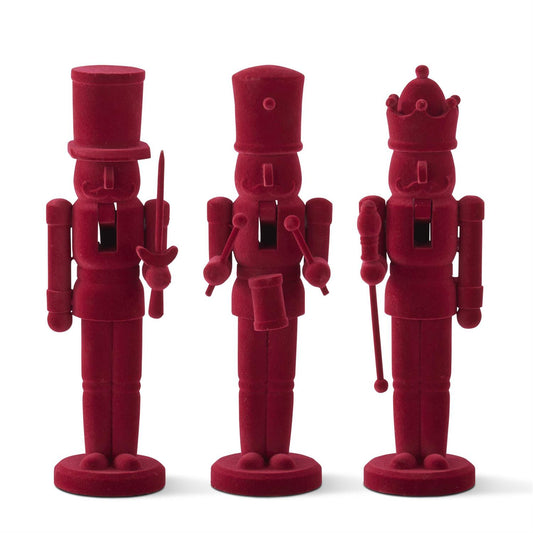 Burgundy Velvet Nutcrackers (Various Styles)