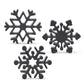 Black Resin Snowflake (Various Styles)
