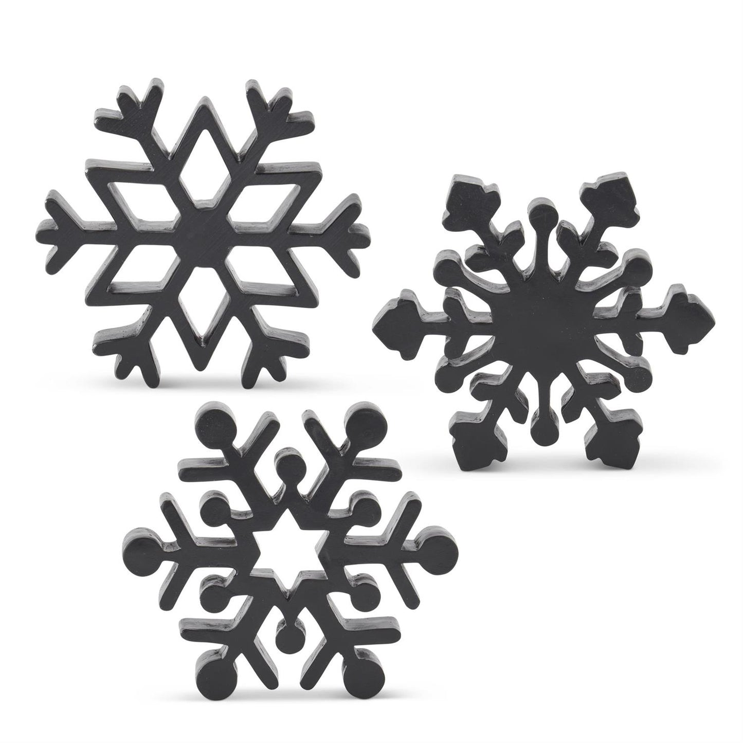 Black Resin Snowflake (Various Styles)